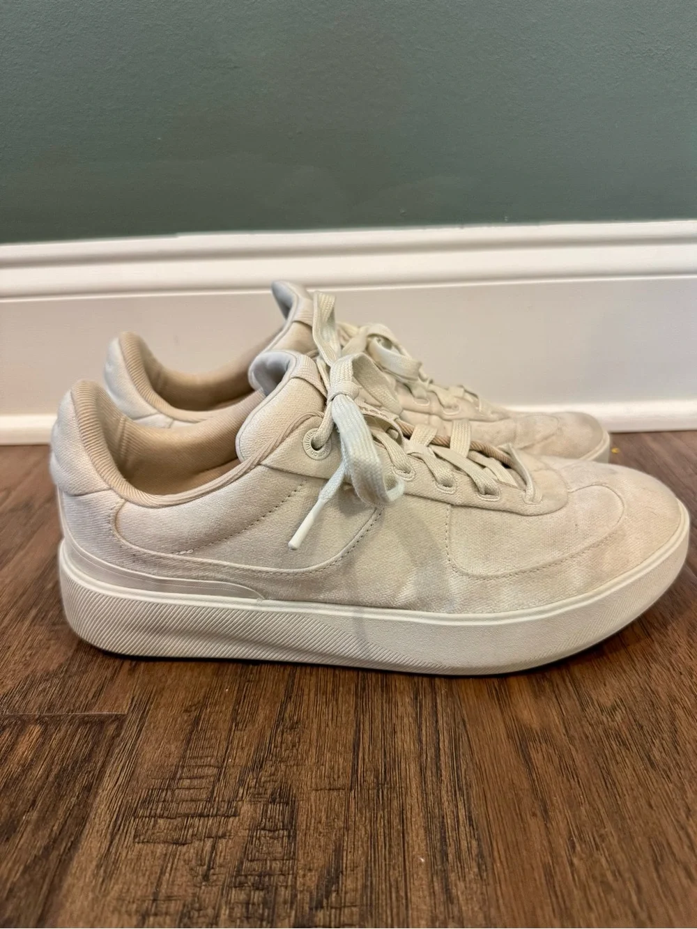 lululemon athletica Off-White Canvas Athletic Sneakers